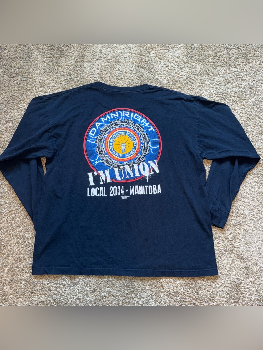 IBEW LOCAL 2034 - MANITOBA Long Sleeve 🇨🇦